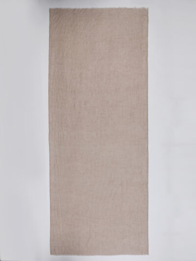 Pashmina Shawl- Plain Beige - Image 4