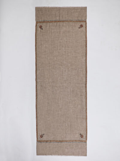 Pashmina Shawl- Brown - Image 6