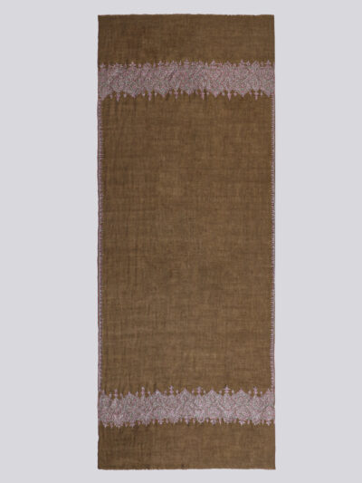 Pashmina Shawl- Brown - Image 5