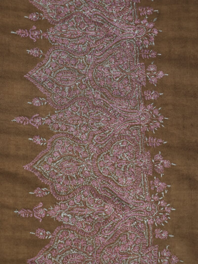 Pashmina Shawl- Brown - Image 4