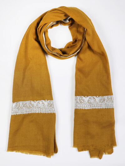 Pashmina Shawl- Mustard - Image 3