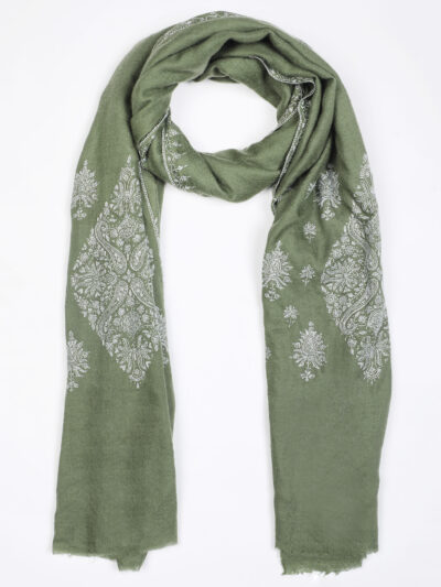 Pashmina Shawl- Green - Image 3