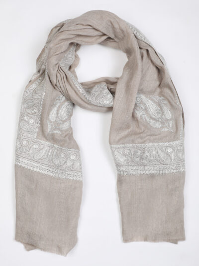 Pashmina Shawl- brown - Image 4