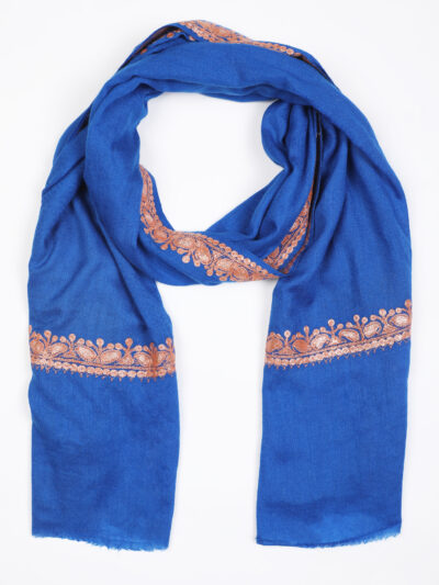 Pashmina Shawl- Blue - Image 4