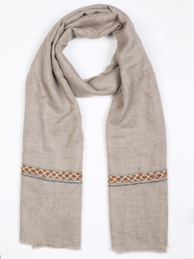 Pashmina Shawl- Brown - Image 4