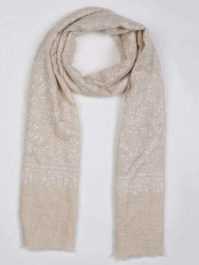 Pashmina Shawl- Beige - Image 5