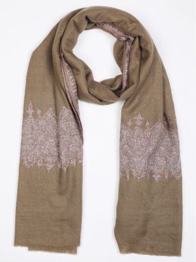 Pashmina Shawl- Brown - Image 3