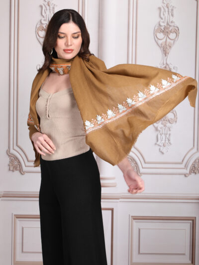 Pashmina Shawl- Brown - Image 2