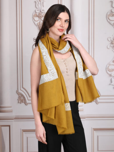 Pashmina Shawl- Mustard - Image 2