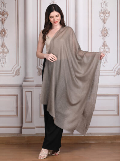 Pashmina Shawl- brown - Image 2