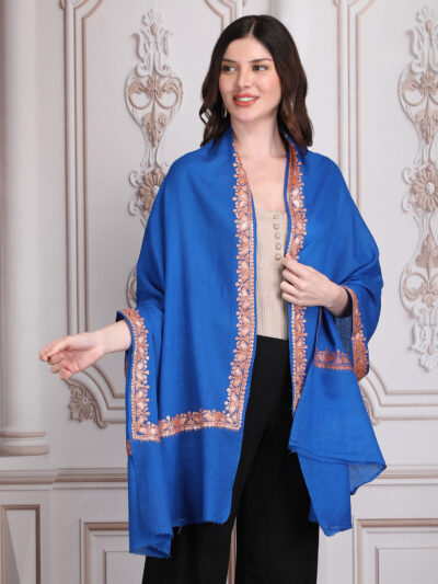 Pashmina Shawl- Blue - Image 2