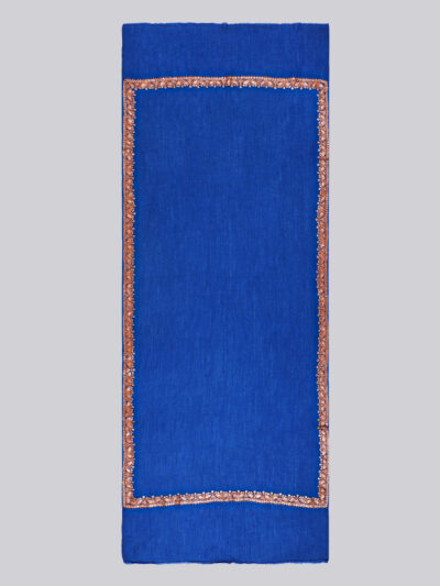 Pashmina Shawl- Blue - Image 6