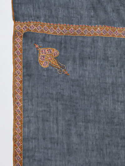 Pashmina Shawl- Dark Grey - Image 3