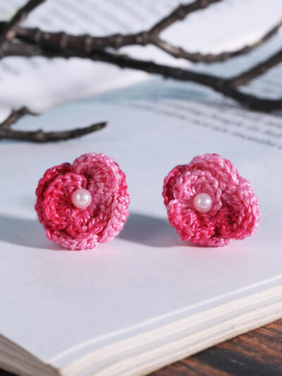 Earring Studs- Pink