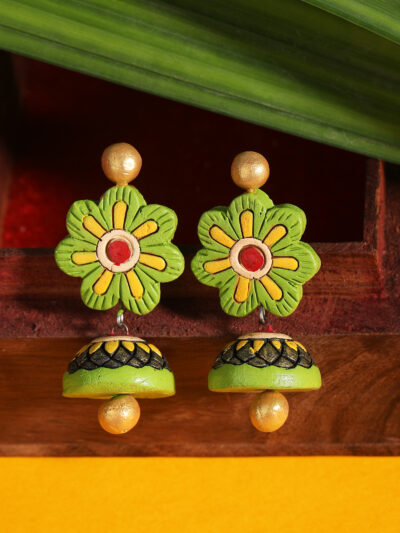 Earring- Green - Image 2