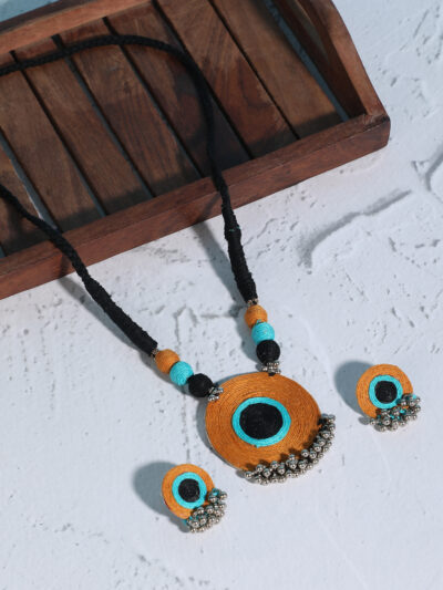 Pendant Set- Orange & Blue