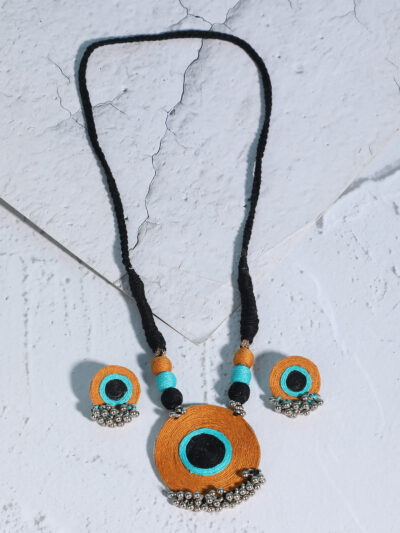 Pendant Set- Orange & Blue - Image 3