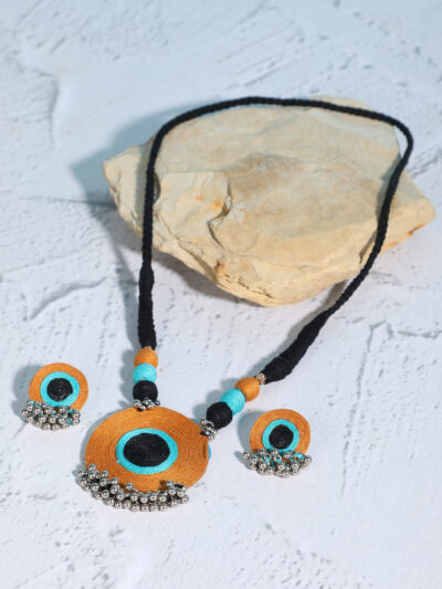 Pendant Set- Orange & Blue - Image 2