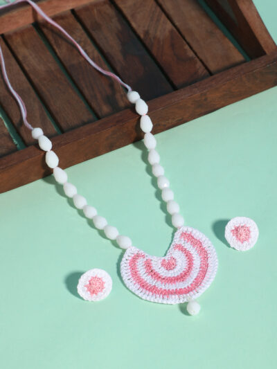 Pendant Set- White & Pink - Image 3