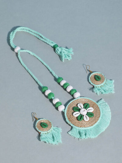 Pendant Set- Green & Beige - Image 3