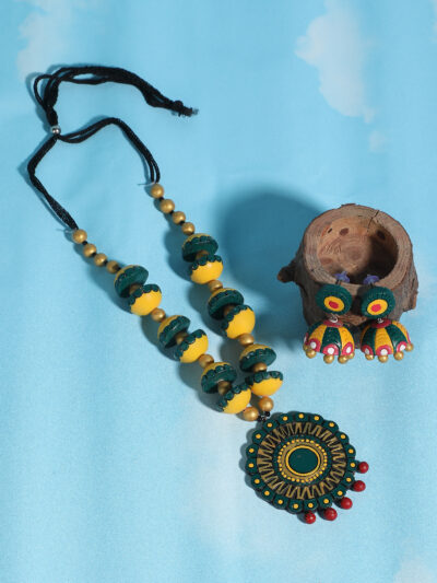 Pendant Set- Green & Yellow